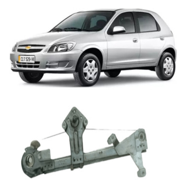 Máquina De Vidro Porta Traseira Dir Celta Prisma 00 A 13 Man