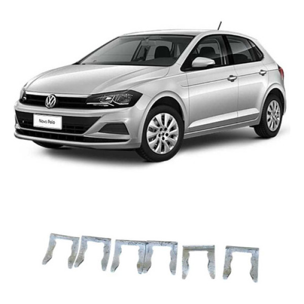 Trava Mangueira Tubo Cano Freio Polo Track 1.0 2020 A 2024 Prateado