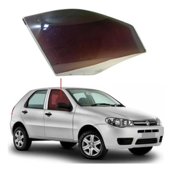 Vidro Porta Dianteira Direita Palio Siena 1996 A 2017