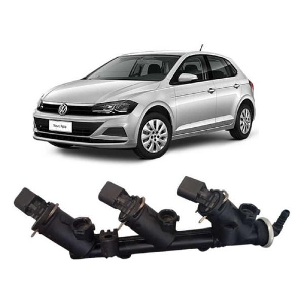 Flauta Bico Injetor Fox Polo Up Gol Saveiro G7 1.0 3cc 2021/