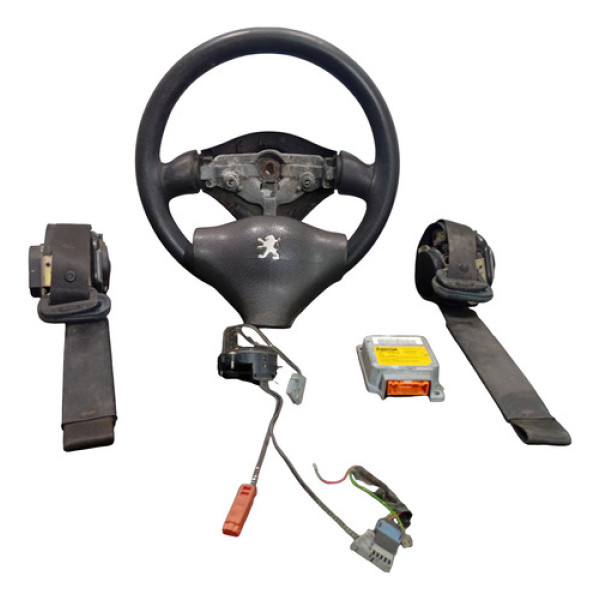 Kit Air Bag 206 2000 2001 2002 2003 2004 A 2006 Preto