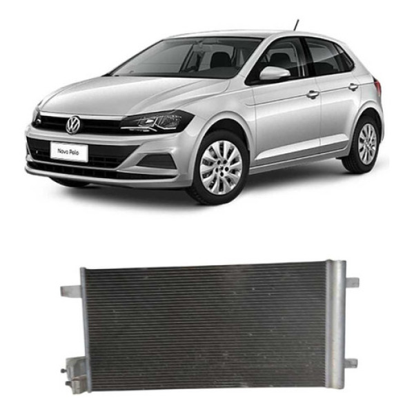 Condensador Ar Condicionado Polo Track 1.0 2020 A 2024