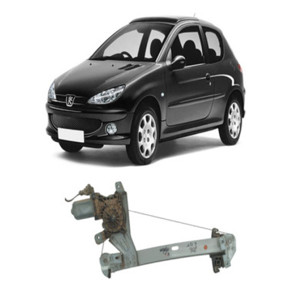 Máquina De Vidro Porta Traseira Direita Peugeot 206 Elé