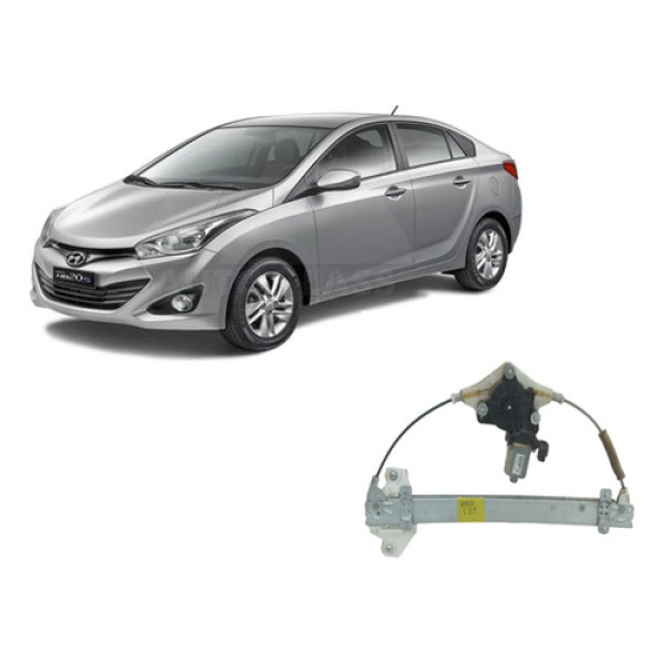 Máquina De Vidro Porta Traseira Esquerda Hb20 2013 A 19 Elé