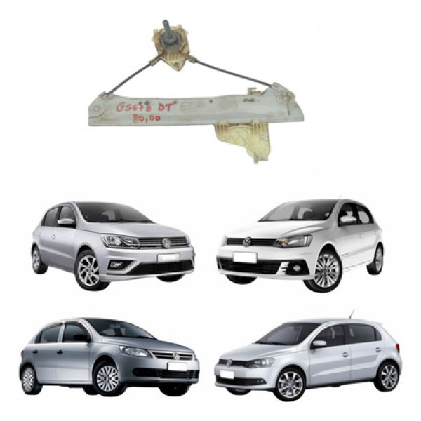 Máquina De Vidro Porta Trase Dir Gol Voyage G5 G6 G7 G8 Man