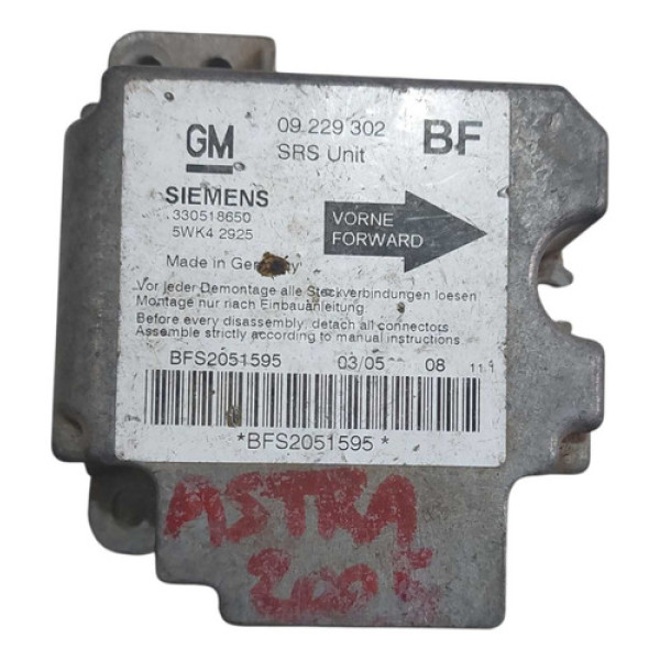 Módulo Air Bag Astra Zafira Vectra 09229302