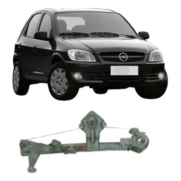 Máquina De Vidro Porta Traseira Esq Celta Prisma 07 A 13 Elé