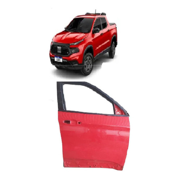 Porta Dianteira Direita Toro 2016 2017 2018 2019/.. Dianteira Direita Vermelha