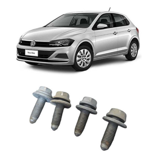 Jogo Parafuso Suporte Agregado Polo Track 1.0 2020 A 2024 Prateado