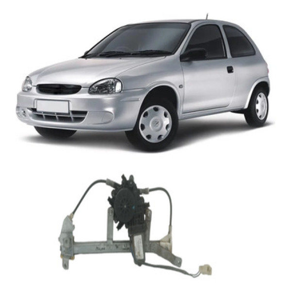 Máquina De Vidro Porta T Esq Corsa Classic Hatch 96 A 16 Elé