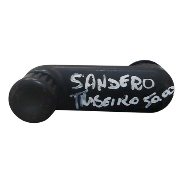Manivela Porta Traseira Vidro Sandero Preto