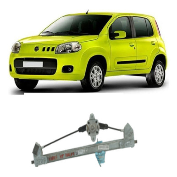 Máquina De Vidro Porta Traseira Dir Uno Vivace 10 A 21 Man