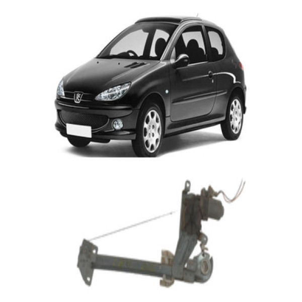 Máquina De Vidro Porta Traseira Esquerda Peugeot 206 Elé