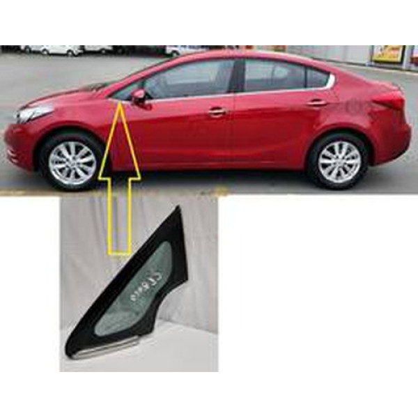 Vidro Óculos Dianteiro Esquerdo Cerato 2014 2015 2016 A 2019